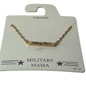 Military Mama Gold Necklace By Maurices